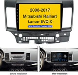 for 2008-2017 Mitsubishi Ralliart Lancer EVO Android 10.1 Car Radio Stereo GPS Bluetooth USB Player Mirror Link Play